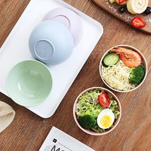 choary Eco-friendly Wheat Straw Bowls, 4.7 inches mini Snacks Bowl Sets,Unbreakable Natural Non-Toxin mini Bowls for Fruits, Microwave Dishwasher safe BPA FREE set of 5.