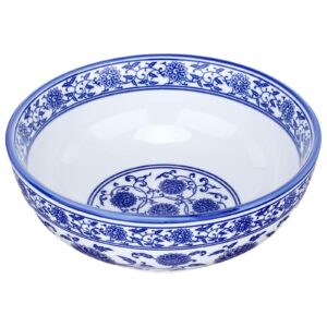 kichvoe 6.8 * 2.6inch blue and white porcelain bowls ceramic asian noodle bowls soup bowls chinese rice bowl for home restaurant