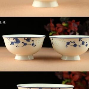 XIALON 13cm 5.1in High foot Ceramic Bowl Jingdezhen high-end bone China household healthy dinnerware bowl