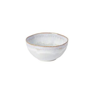 costa nova ceramic stoneware 23 oz. soup & cereal bowl - brisa collection, sal (white) | microwave & dishwasher safe dinnerware | food safe glazing | restaurant quality tableware