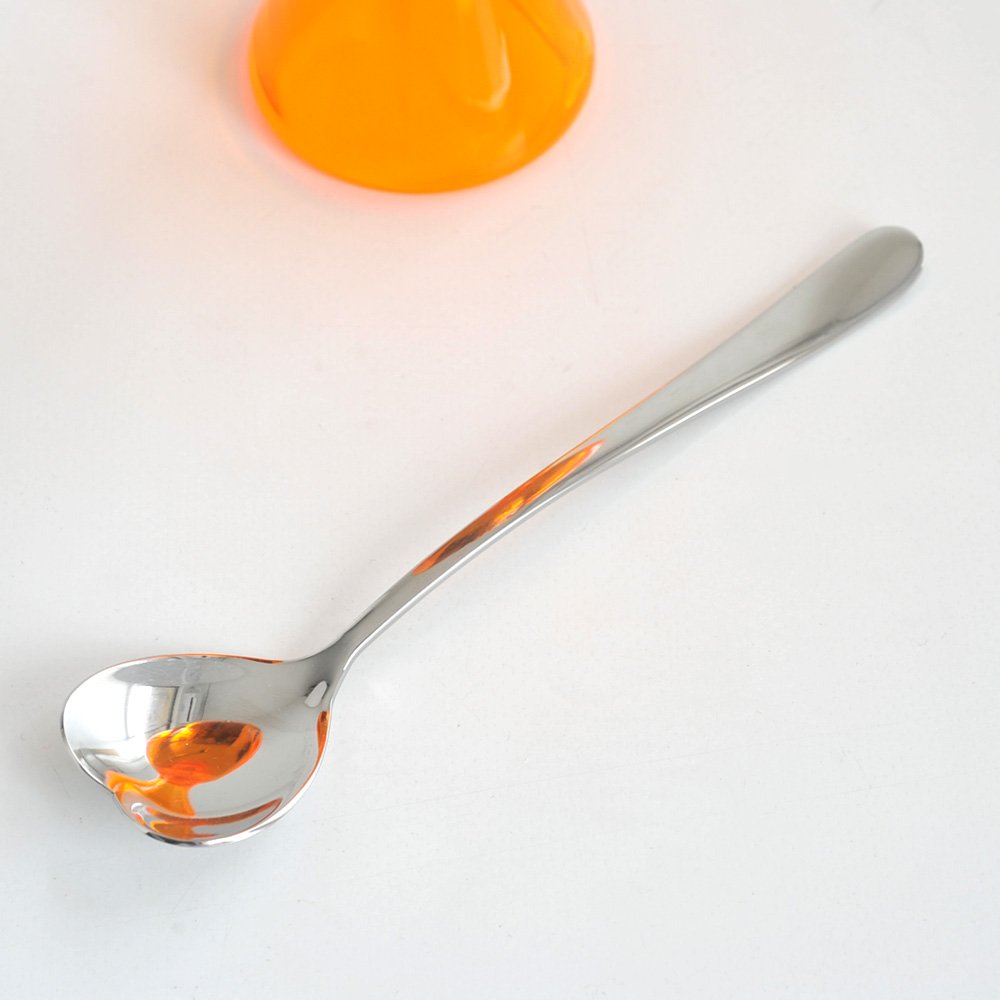 Alessi Big Love Ice Cream Bowl and Spoon, One size, Orange