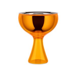 Alessi Big Love Ice Cream Bowl and Spoon, One size, Orange