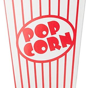 Vibrant Red Small Popcorn Paper Boxes (8 Pack) - Premium Treat Containers for Parties, Movie Nights & Snack Lovers