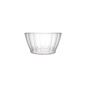 party essentials deluxe/elegance quality plastic 6-ounce fruit/nut/dessert bowls, clear, 20 count