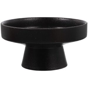 doitool ceramic footed bowl decorative pedestal bowl fruit bowl fruit tray dessert display stand for home kitchen counter centerpiece table decor 5.11x5.11x2.67 inch, black