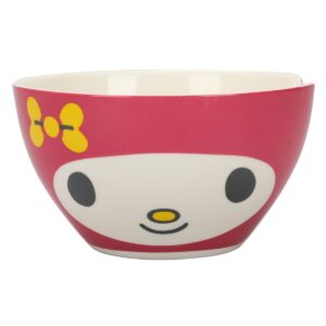 Bioworld My Melody Character Face 20 oz Ramen Bowl With Chopsticks