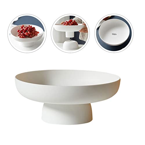 Luxshiny Salad Plate Footed Fruit Bowls Footed Cake Dessert Bowls Sashimi Sushi Plates Serving Trays for Dessert Sushi Fruits Snacks