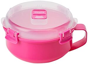 sistema microwave breakfast bowl, 850ml, colors may vary, size 850ml (pack of 4)