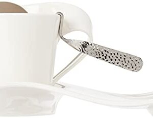 Villeroy & Boch NewWave Caffe 6-Piece Espresso Set, Set for 2, Premium Porcelain, Made in Germany, White