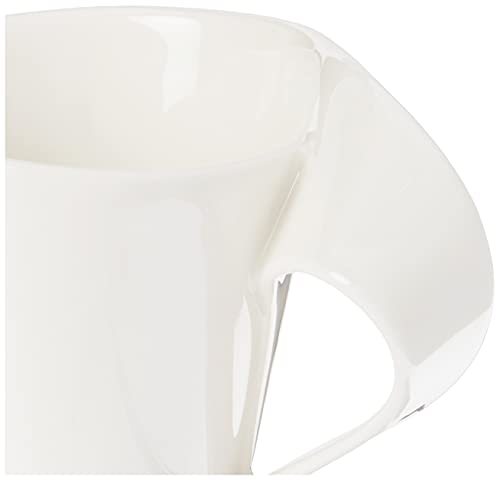 Villeroy & Boch NewWave Caffe 6-Piece Espresso Set, Set for 2, Premium Porcelain, Made in Germany, White