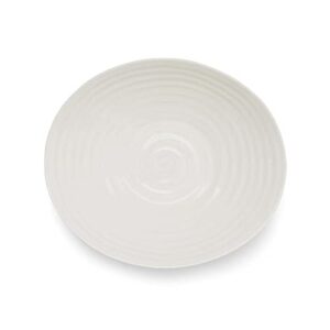 Portmeirion Sophie Conran White Small Salad Bowl | 9.5 Inch Serving Bowl for Salad, Pasta, and Fruit | Made from Fine Porcelain | Dishwasher and Microwave Safe