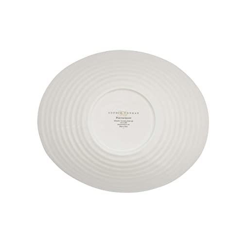 Portmeirion Sophie Conran White Small Salad Bowl | 9.5 Inch Serving Bowl for Salad, Pasta, and Fruit | Made from Fine Porcelain | Dishwasher and Microwave Safe