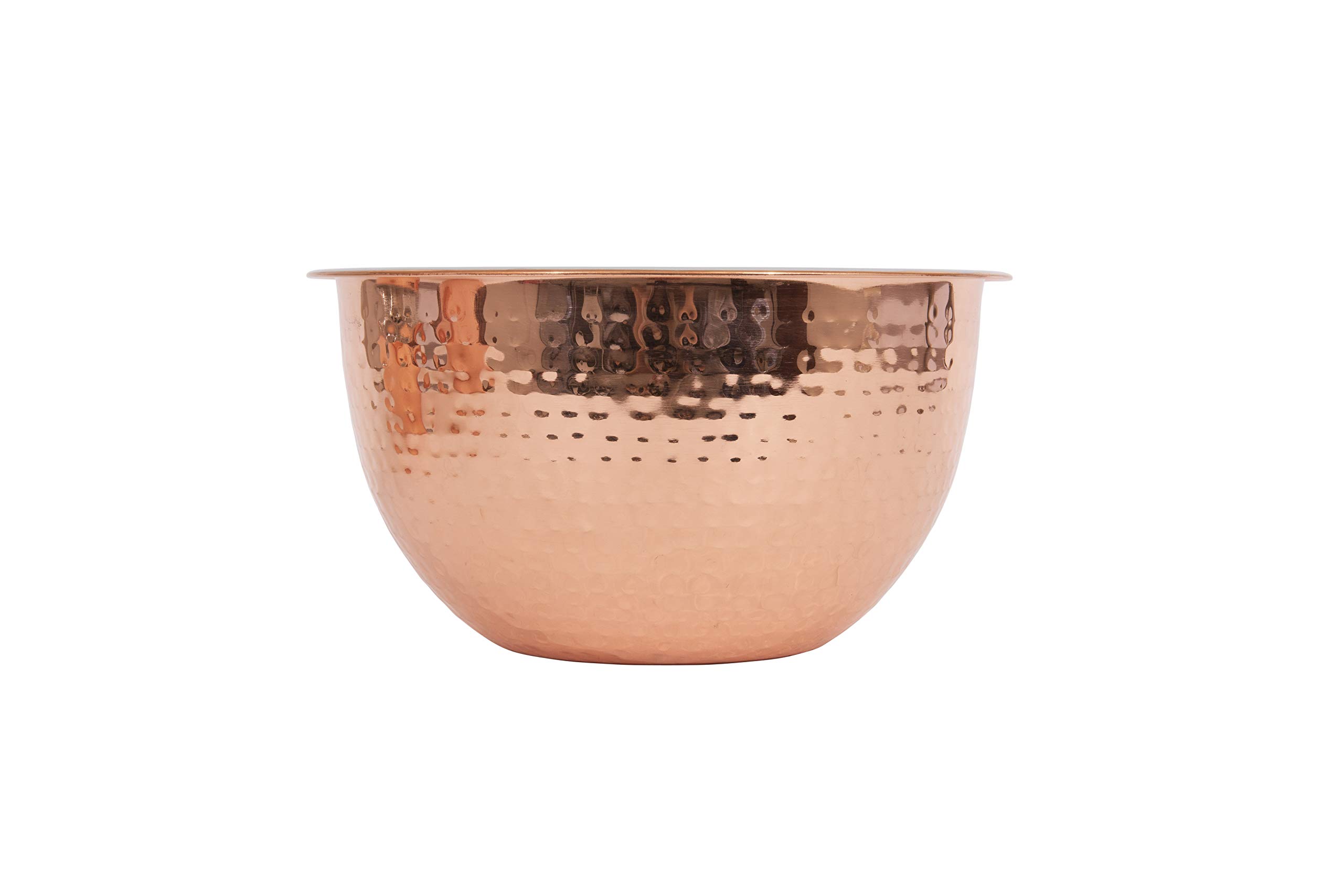 Creative Co-Op Hammered Stainless Steel Bowls in Copper Finish (Set of 3 Sizes)