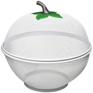 Uniware® 2203 Apple Net Fruit Basket with plastic Coating, 10.5 Inch, White
