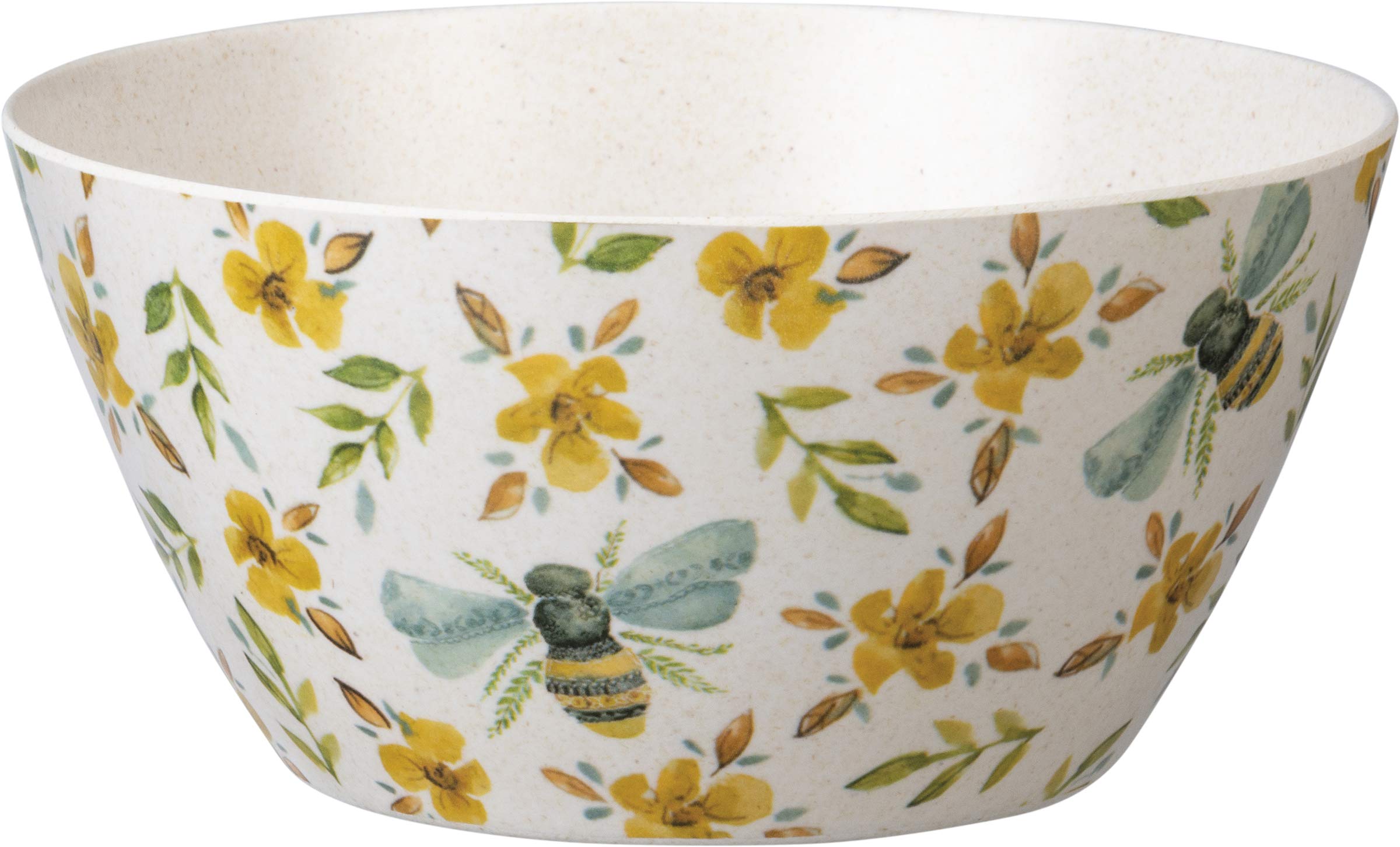 Primitives by Kathy Melamine Salad Serving Bowl, 5.75" Diameter, Bees