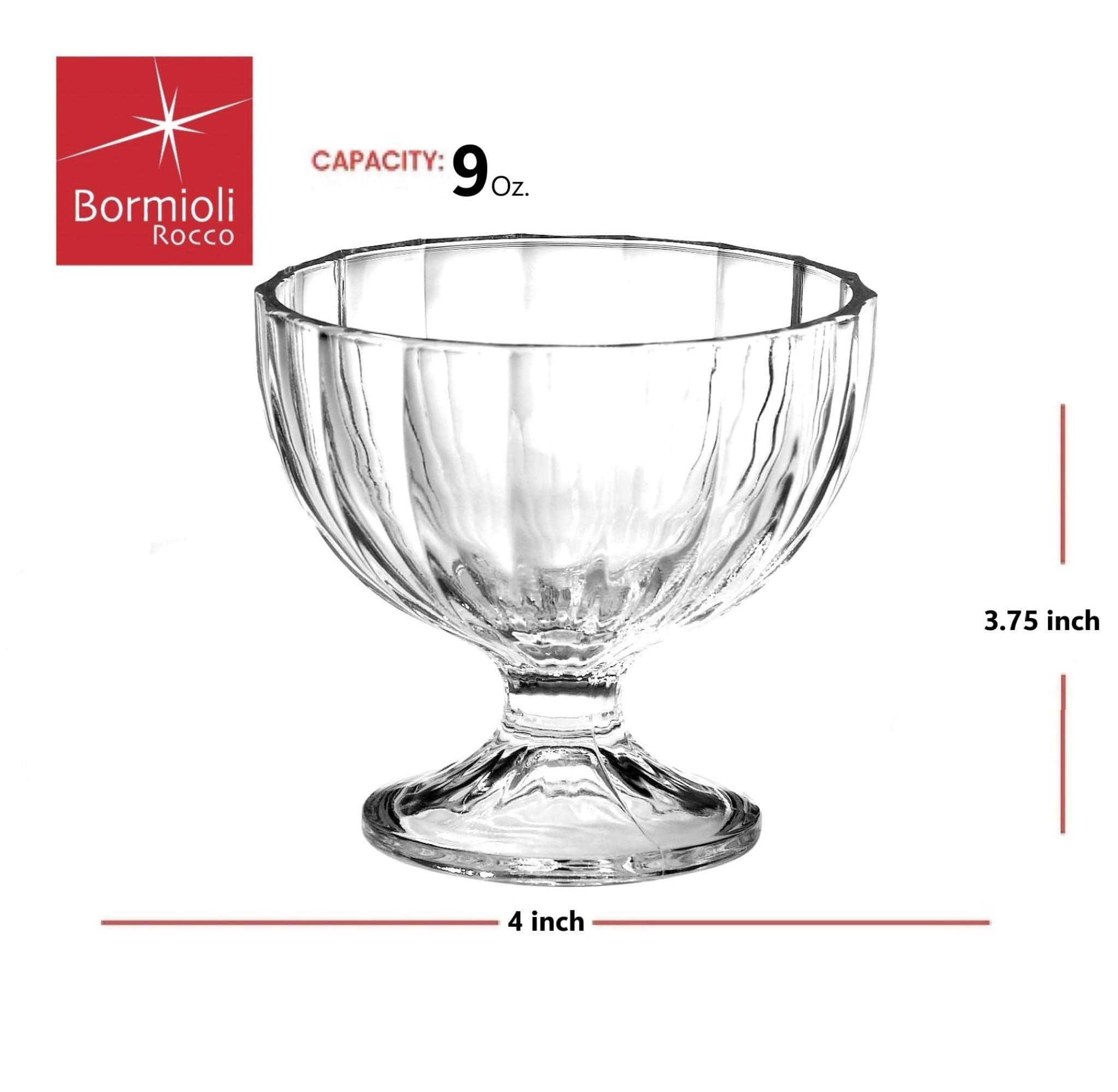 Bormioli Rocco Alaska Dessert Bowls, Set of 6