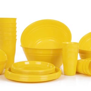 Mintra Home Snack Bowls (Party Set - 38pc) (Yellow)