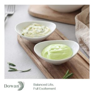 DOWAN Bundle 3 OZ Dipping Bowls and 32 Oz Soup Bowls