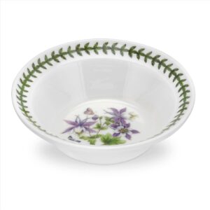 portmeirion exotic botanic garden 6.5 inch oatmeal bowl with dragonfly motif | dishwasher, microwave, and oven safe | for cereal, soups, or salads | made in england