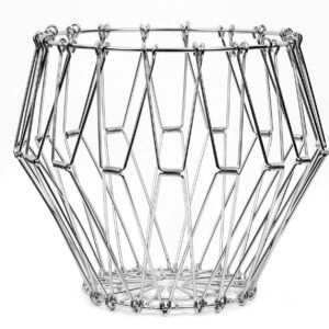 Storage Basket Multivariate Fruit Basket Bowl Countertop Deformable Stainless Steel Fruit Storage Basket Wire Bowl Multipurpose for kitchen Living room bathroom room Dining Room Bedroom or Coffee Shop