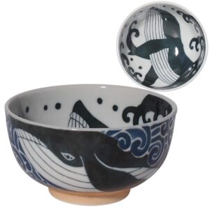 minoru pottery mino ware shiranami whale 130 bowl