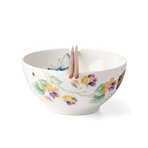 Lenox Butterfly Meadow Bowl & Chopsticks, 1.65 LB, Multi