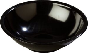 carlisle foodservice products 800b03 melamine salad bowl, 27 oz, black