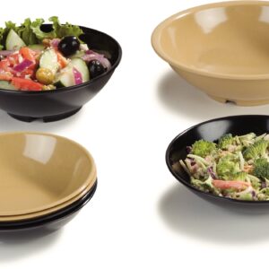 Carlisle FoodService Products 800B03 Melamine Salad Bowl, 27 oz, Black