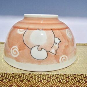 Japanese Shiba Dog Red 6.3 Inches Diameter Large Rice Bowl Donburi Soup Noodle or Serving Bowl Multipurpose Bowl Chawan from Japan