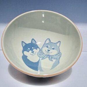 Japanese Shiba Dog Red 6.3 Inches Diameter Large Rice Bowl Donburi Soup Noodle or Serving Bowl Multipurpose Bowl Chawan from Japan