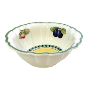 french garden fleurence rice bowl by villeroy & boch - 20 ounces, white