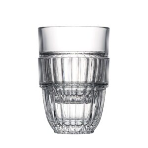 La Rochere Cedrat Goblet Glasses Set of 6 ñ Crystal Clear Glass Tumbler Set ñ Stackable, Space-Saving Water Goblets ñ Dishwasher-Safe Drinking Glasses Set ñ Sophisticated & Elegant Glass Cups (9 oz)