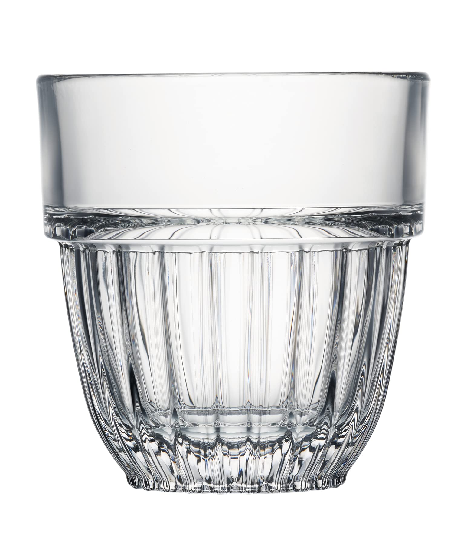 La Rochere Cedrat Goblet Glasses Set of 6 ñ Crystal Clear Glass Tumbler Set ñ Stackable, Space-Saving Water Goblets ñ Dishwasher-Safe Drinking Glasses Set ñ Sophisticated & Elegant Glass Cups (9 oz)