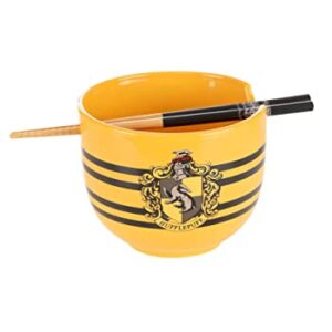 Harry Potter Hufflepuff Ramen Bowl with Chopsticks Standard