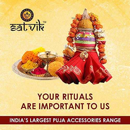 Satvik Brass 4 Pc Bhog Thali Set for Laddu Gopal Brass Bhog Thali with Glass, Bhog Bowl and Pooja Spoon for Home and Temple Kanha Ji Bhog Plate Set (Medium)