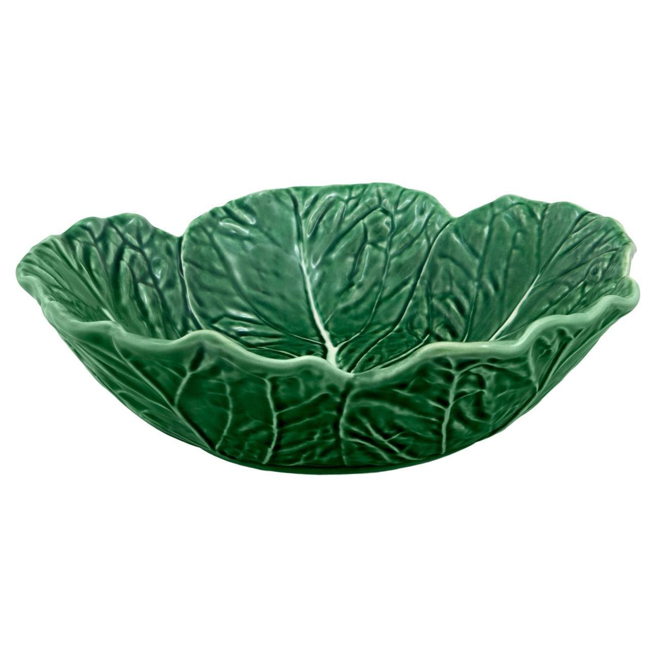 Bordallo Pinheiro Cabbage Green Cereal Bowl, Set of 4