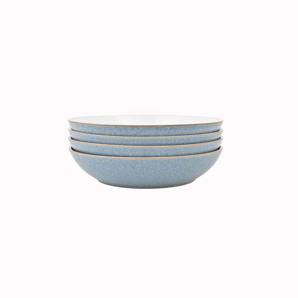 Denby Elements Blue Pasta Bowls Set of 4