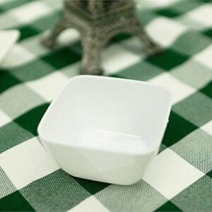 BalsaCircle 90 pcs 2 oz White Plastic Mini Bowls - Disposable Wedding Party Catering Tableware