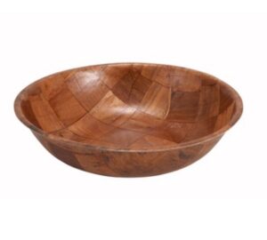 winco wwb-8 wooden woven salad bowl, 8-inch by winco