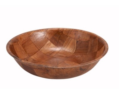 Winco WWB-8 Wooden Woven Salad Bowl, 8-Inch by Winco