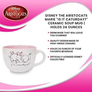 Disney The Aristocats Marie Is It Caturday? Ceramic Soup Mug | Holds 24 Ounces