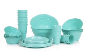 mintra home snack bowls (party set - 38pc) (teal)