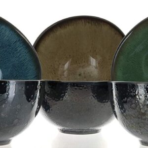 Mikasa Sapphire Stoneware Bowls | Set of 6 Bowls | Dishwasher Safe | Microwave Safe