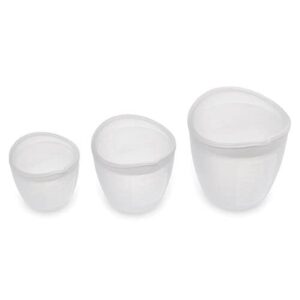pampered chef silicone prep bowls (set of 3),white