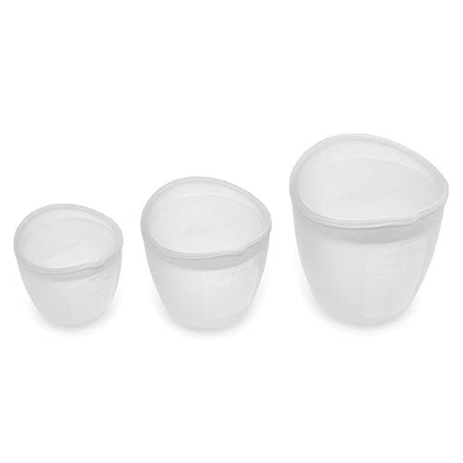 Pampered Chef Silicone Prep Bowls (Set of 3),White