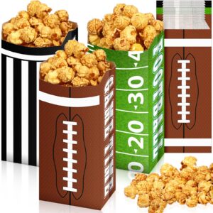 300 pcs football popcorn bags football candy treat bags football party popcorn boxes football popcorn holder football paper favor bags for football theme birthday party baby shower supplies