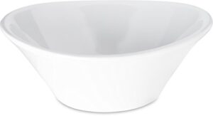 carlisle foodservice products stadia resuable plastic bowl for home and restaurant, melamine, 32 ounces, white