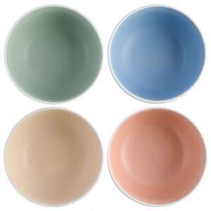 Spice by Tia Mowry Creamy Tahini Stoneware Cereal Bowl Set, Assorted, 4-Piece