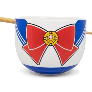 Sailor Moon Japanese Dinnerware Set | 16-Ounce Ramen Bowl, Chopsticks