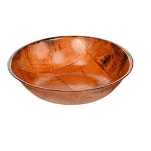 Wooden Woven Salad Bowl, Woven Wood Snack Bowls 6"-Inch, Set of 6 .,